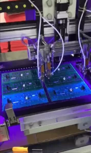 pcb conformal coating selective conformal coaitng machine feature multi track spraying system